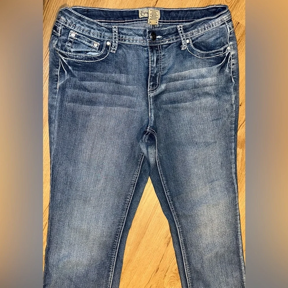 Earl Jean Classic Blue Denim Bootcut Jeans